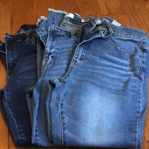 Skinny leg jeans-size 30 various brands
